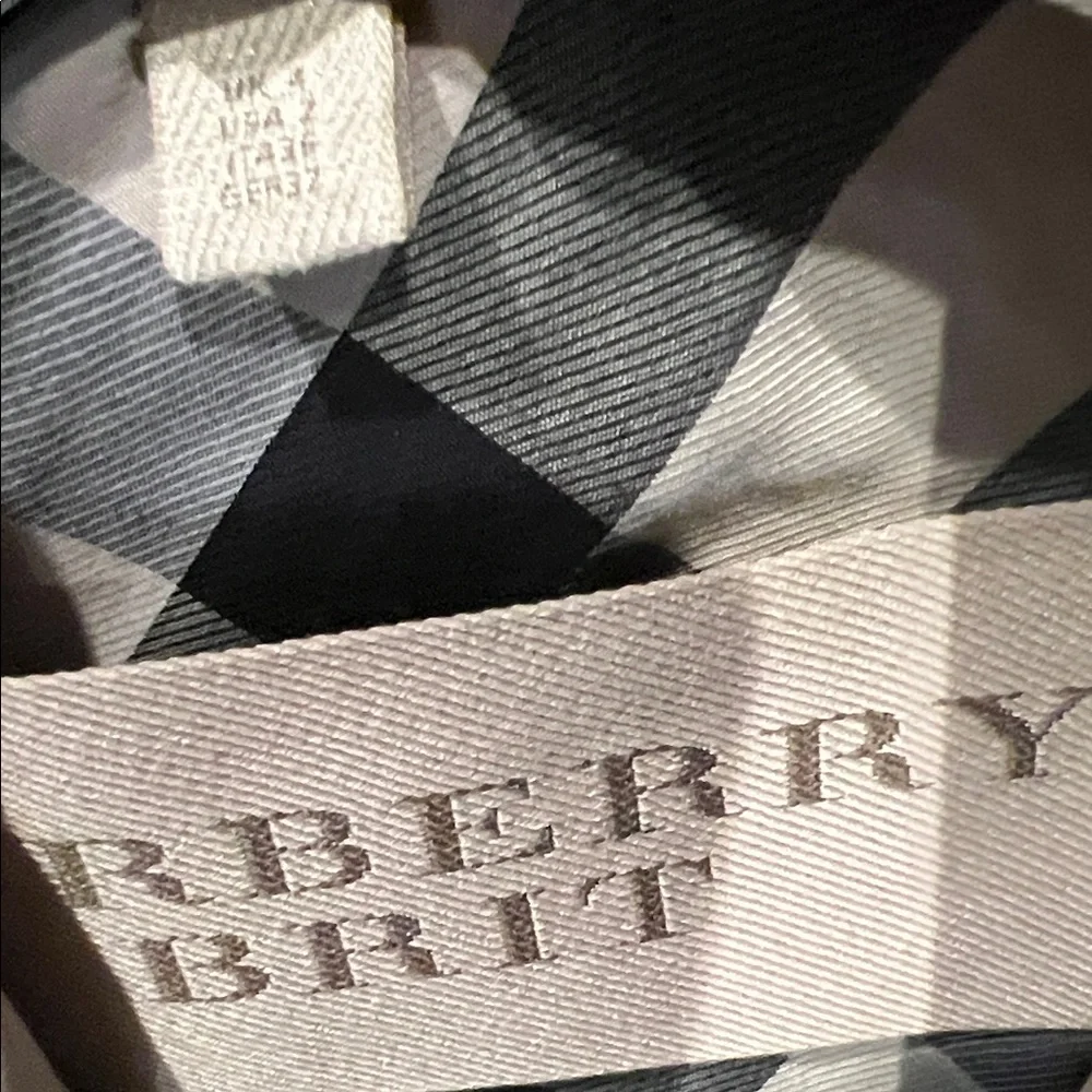 Burberry Brit Cream Double-Breasted Trench Coat with Belt - Picture 3 of 9
